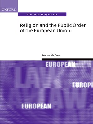 cover image of Religion and the Public Order of the European Union